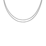 Platte snake ketting dubbel