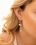 Zilveren earparty met sparkle oorbellen