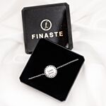 Graveerbare zilveren vintage armband in sieradendoosje