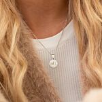 Zilveren ketting met letter