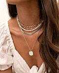 Necklaceparty met bloemetjes ketting