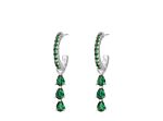 Exclusive emerald drop earrings