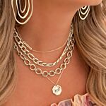 Zilveren chain ketting om hals