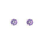 Oorknopjes purple stone