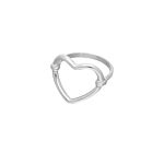 Open heart ring