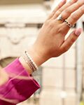 Verstelbare initial ring vintage