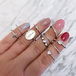 Ringen mix zilver om hand