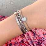Zilveren schakelarmbandjes in sieradendoosjes Finaste