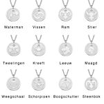Overzicht van zilveren sterrenbeeld hangers