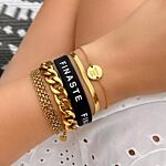 Leuke zomerse armband met goud