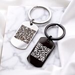 Sleutelhanger met QR code