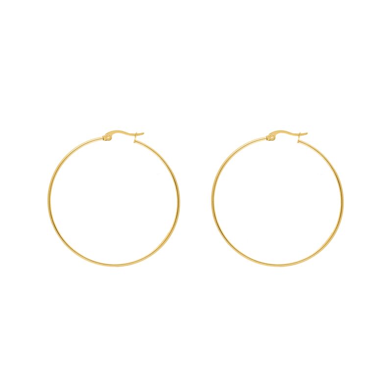 Big hoop earrings goldplated