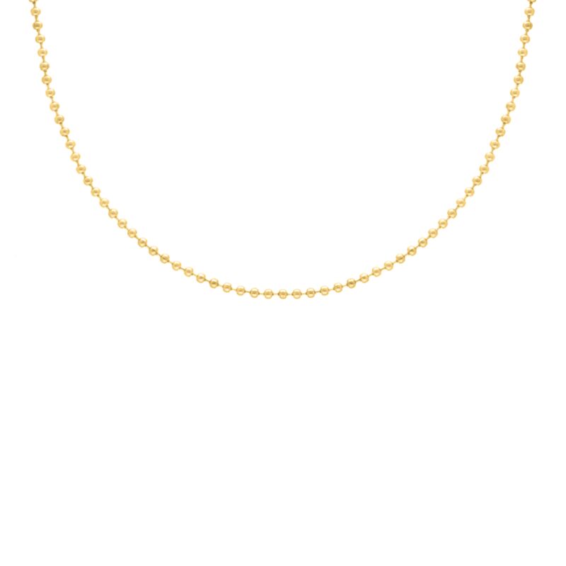 Gouden ketting met bolletjes
