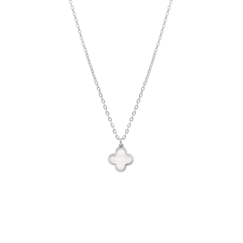 Clover ketting sea shell 