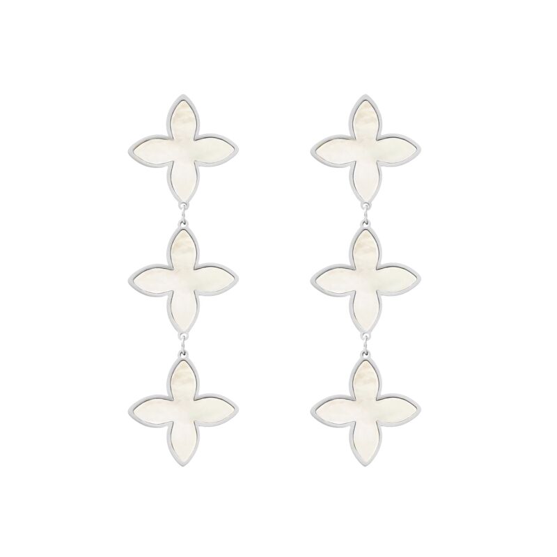 Exclusive Triple Sea Shell Oorbellen