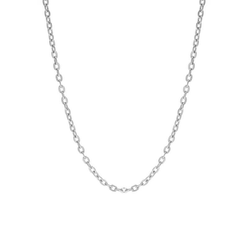 Chain ketting fijn zilver