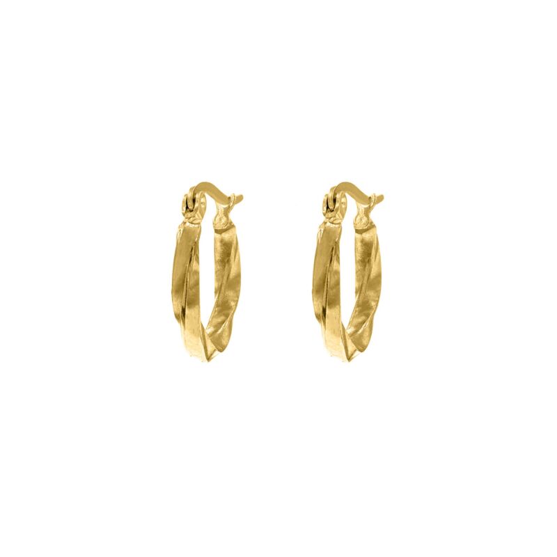 Oorringetjes met Twist Small Goud