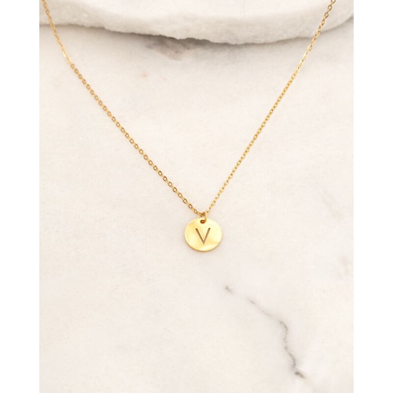 Letter Ketting Coin Goud Kleurig