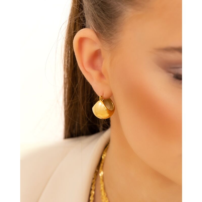 Little bold hoops goldplated