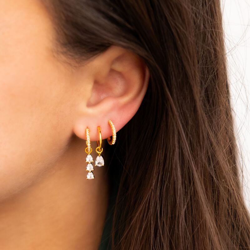 Earrings little drop goldplated