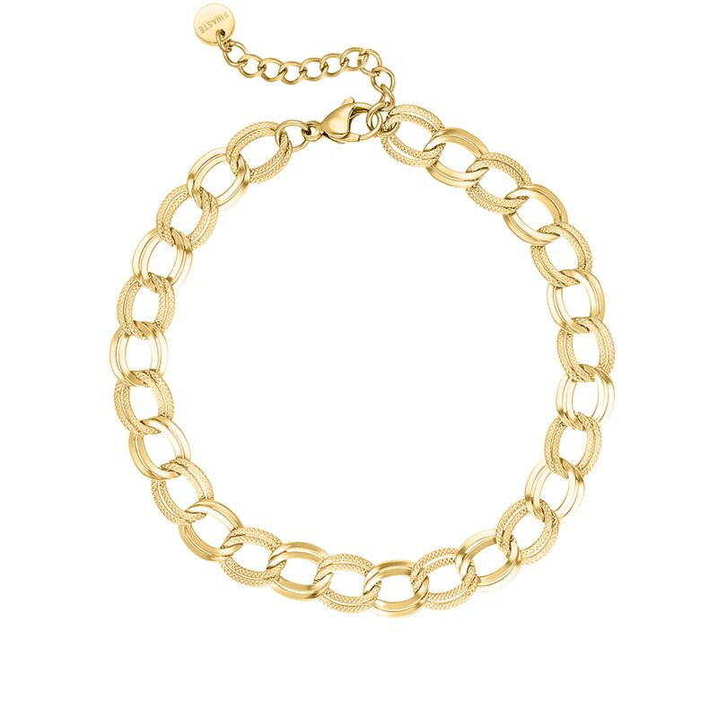Twin chain anklet goldplated