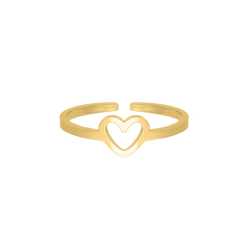 Gouden ring met hartje