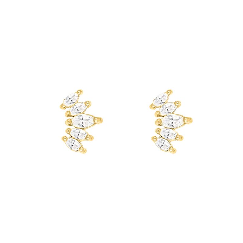 Oorknopjes sparkling goud kleurig