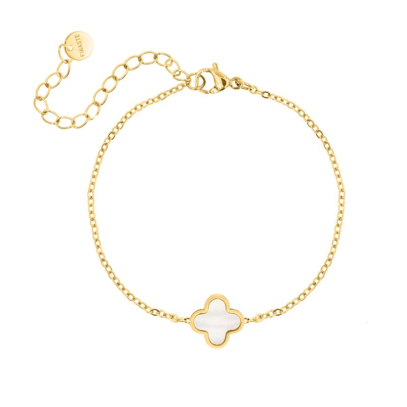 Luxury Clover armband kleur goud