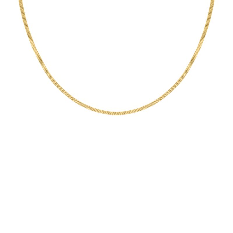 Mesh ketting minimalistisch goudkleurig