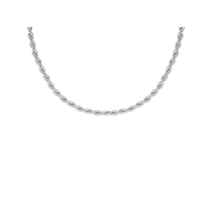 Zilveren gedraaide ketting