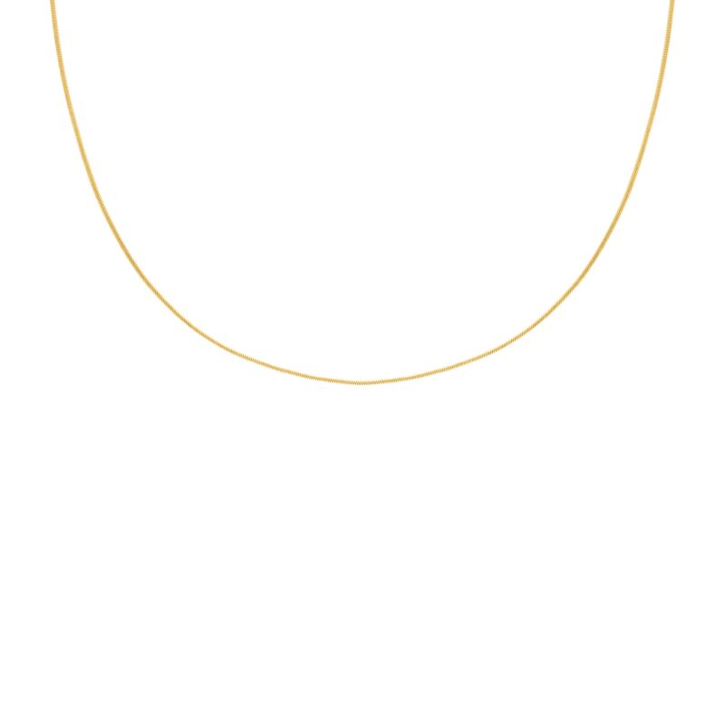 Subtiele snake chain ketting goldplated