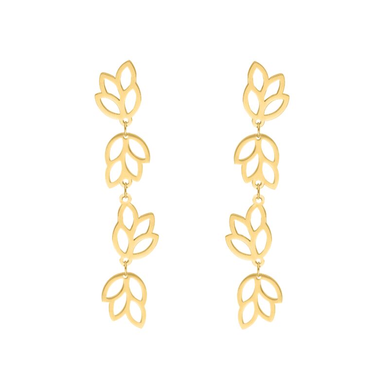 Statement earrings boho goldplated