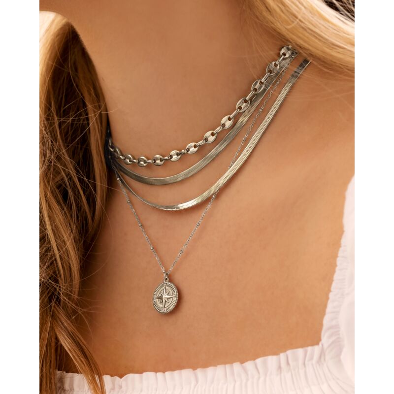 Platte Choker ketting 