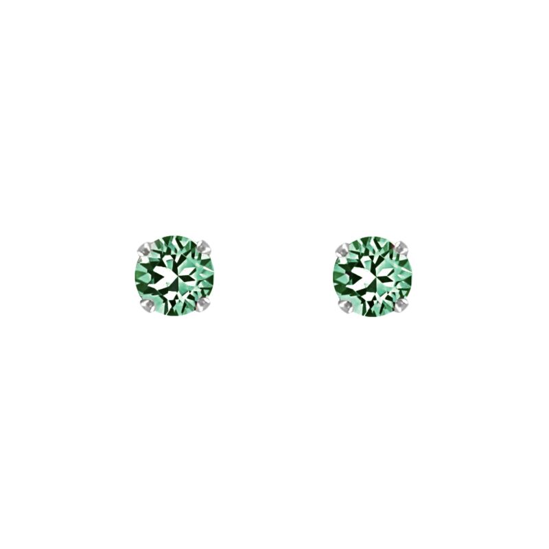 Oorknopjes emerald stone