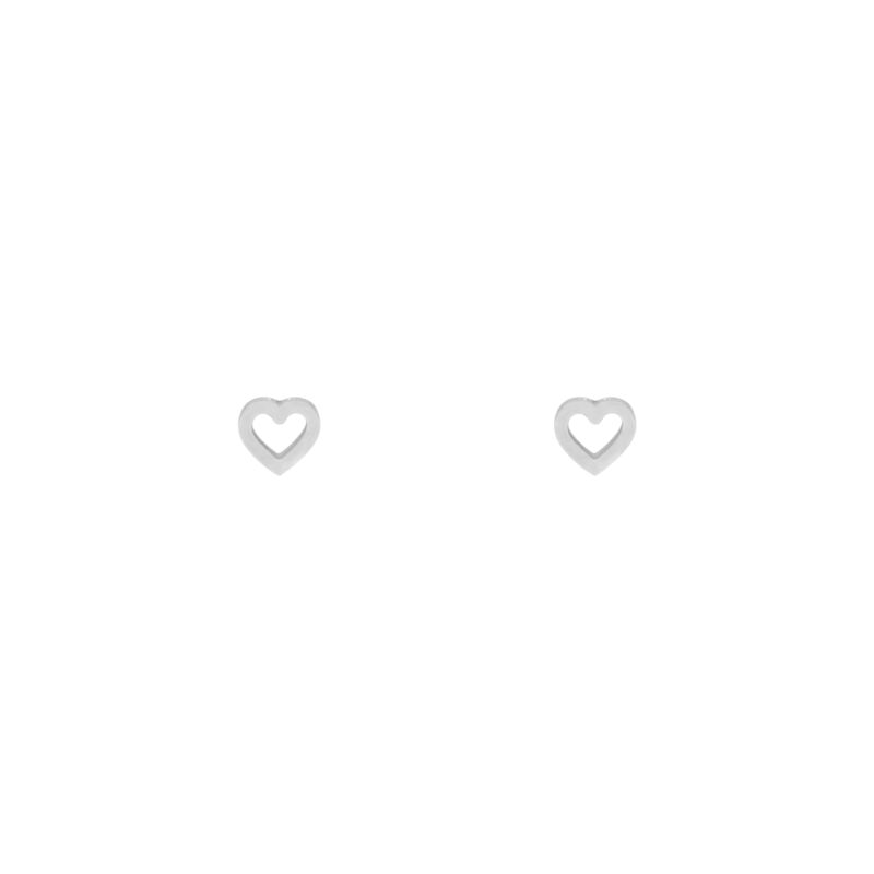 Stud oorbellen open hearts
