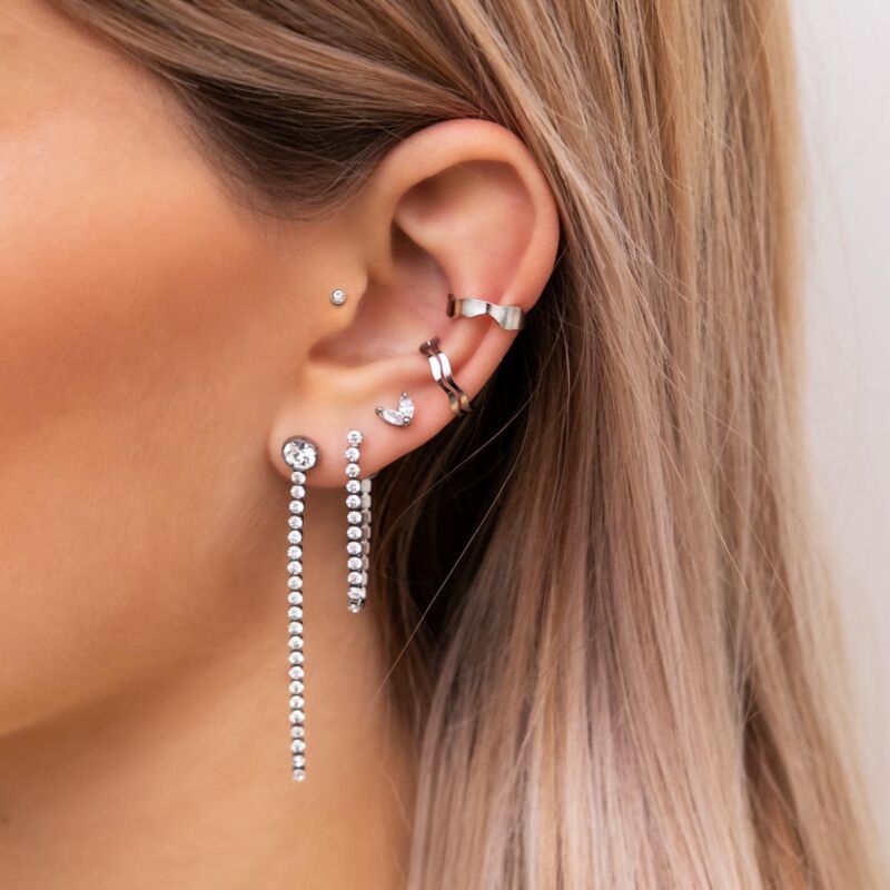 zilveren ear cuffs mix