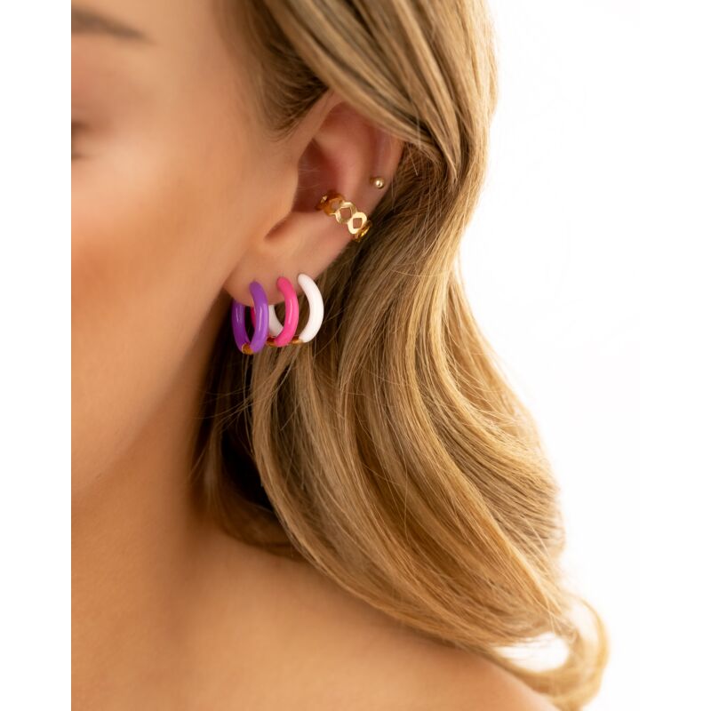 Hot summer earrings purple