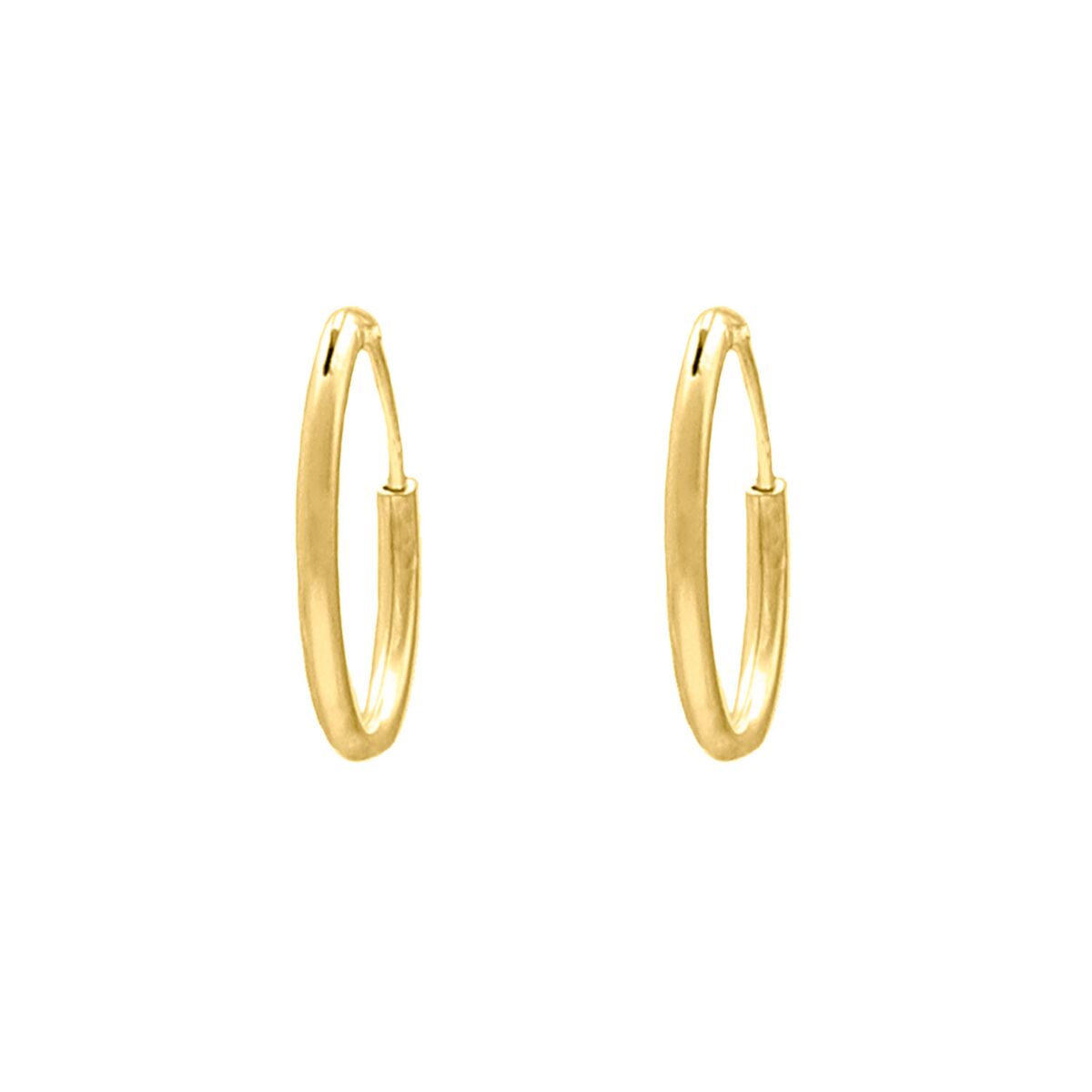 Oorringetjes Sterling Zilver 18 mm Verguld