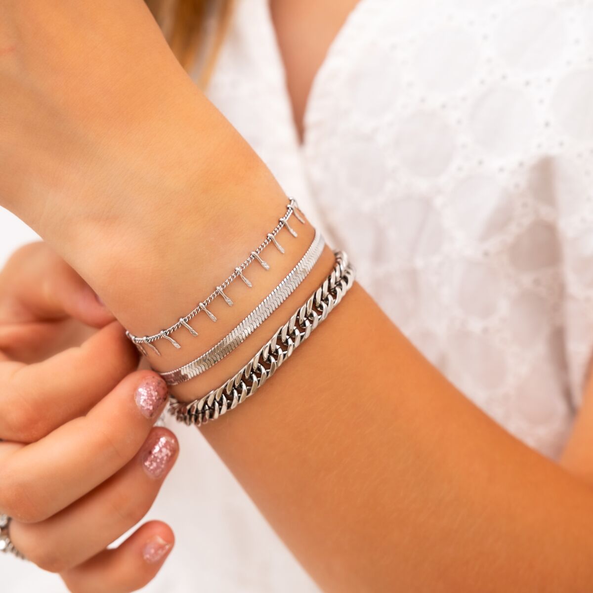 Plat armbandje