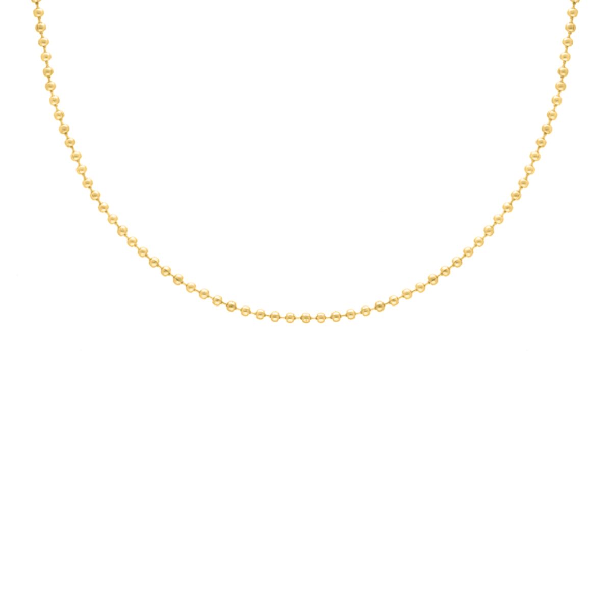 Gouden ketting met bolletjes