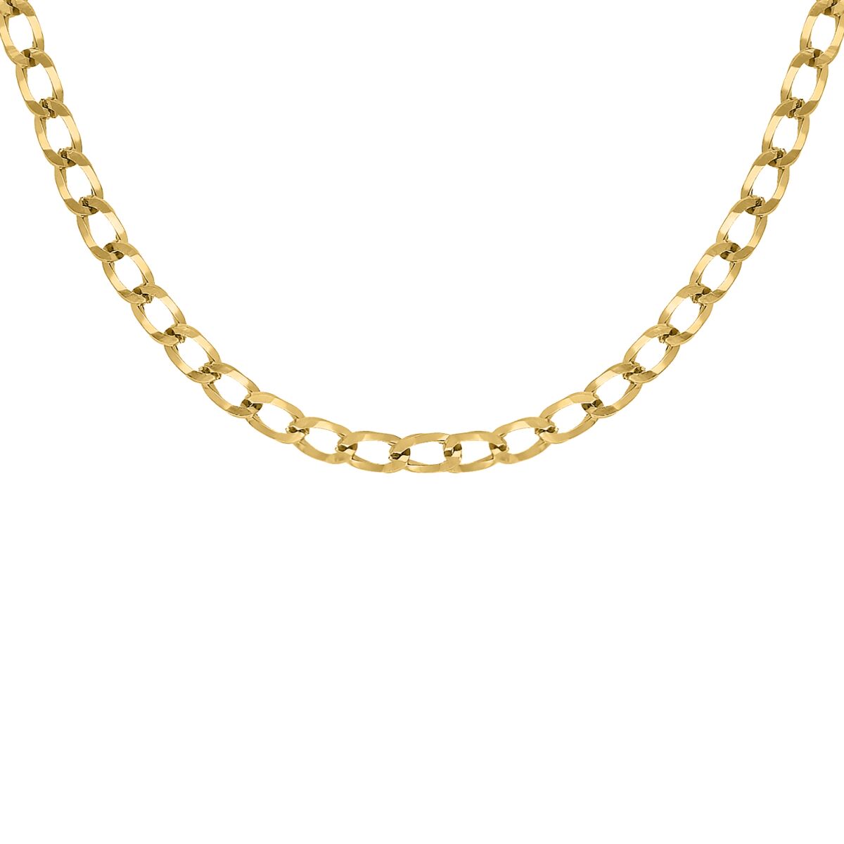 Curb chain ketting goudkleurig