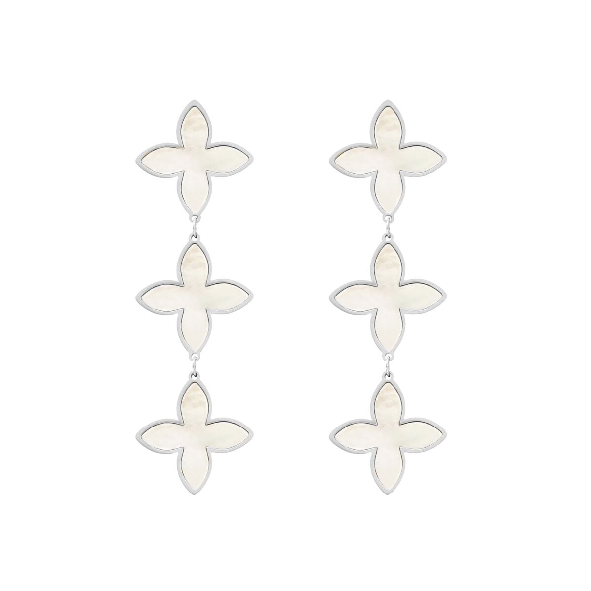 Exclusive Triple Sea Shell Oorbellen