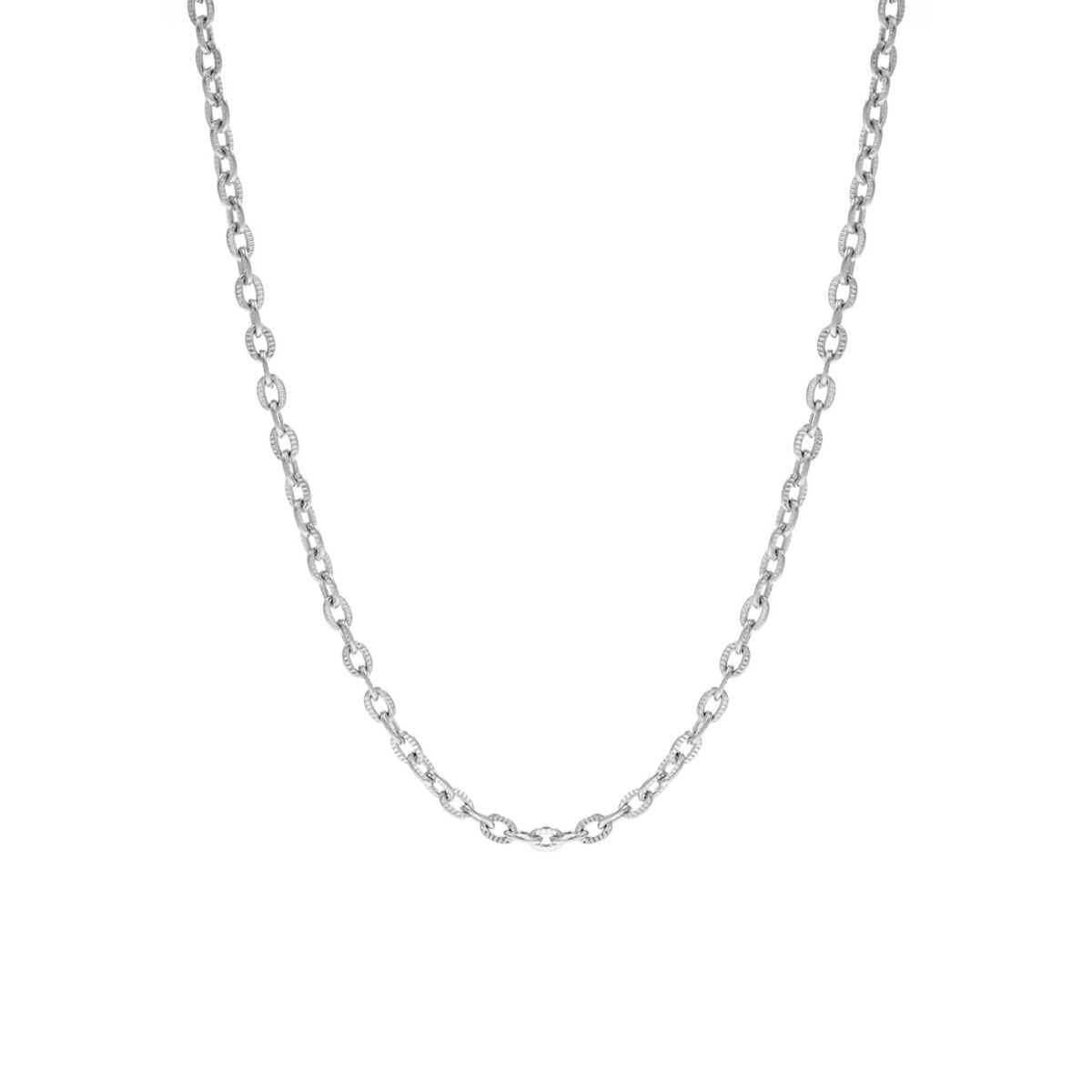 Chain ketting fijn zilver