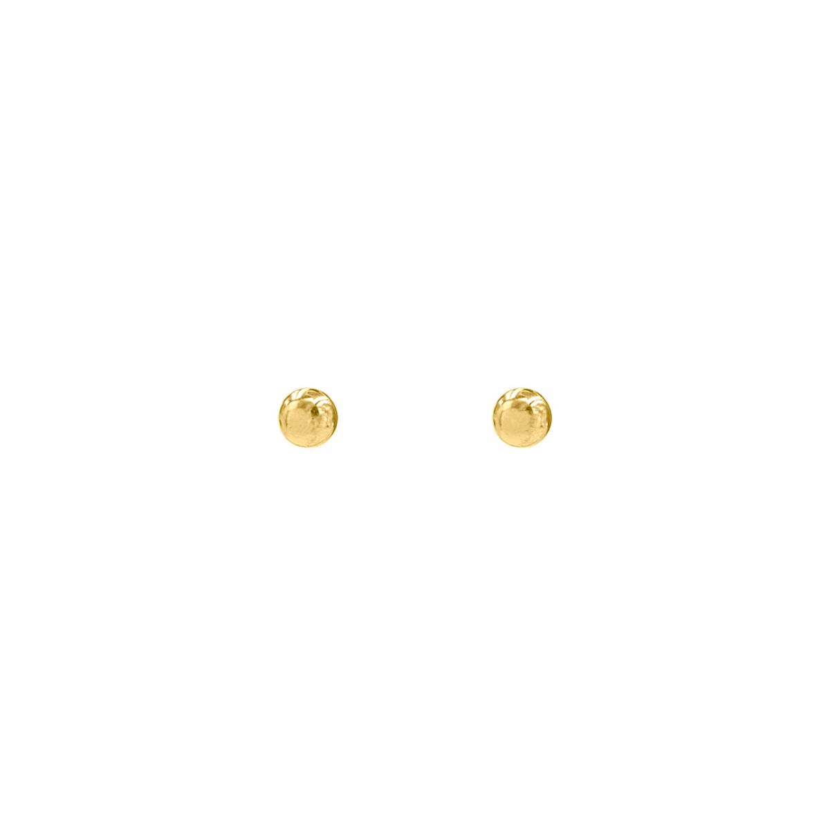 Oorknopjes bolletjes klein goud