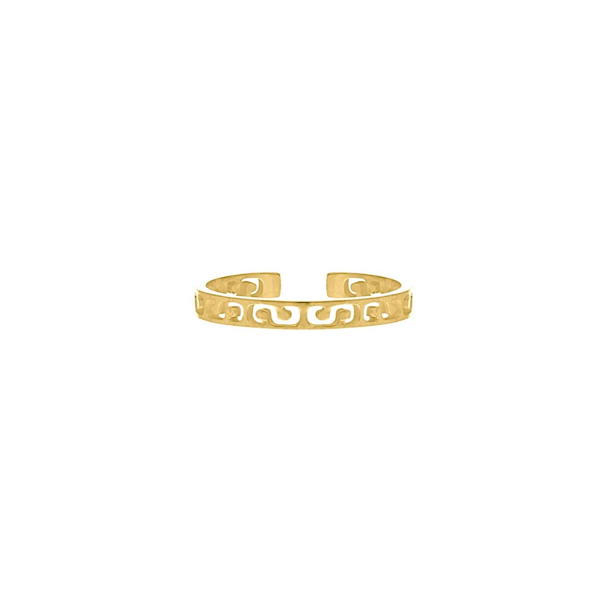 Minimalistische ring print goud kleurig