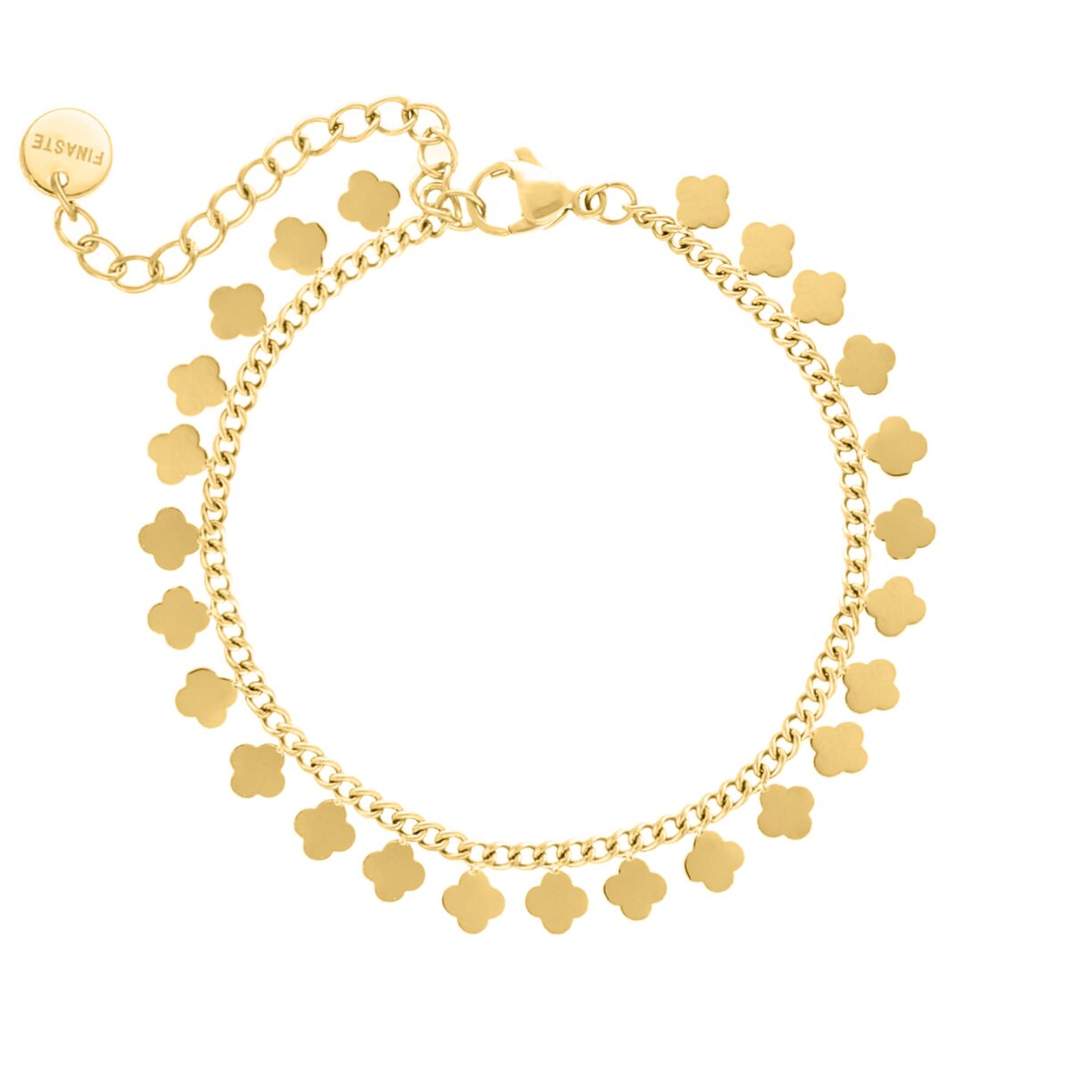 Armband Little Clovers goudkleurig
