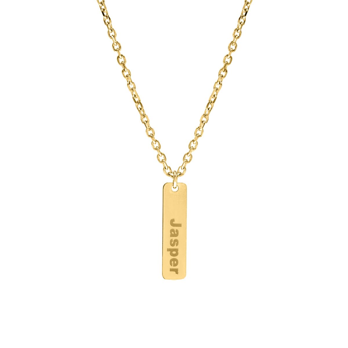Gouden ketting heren met tekst