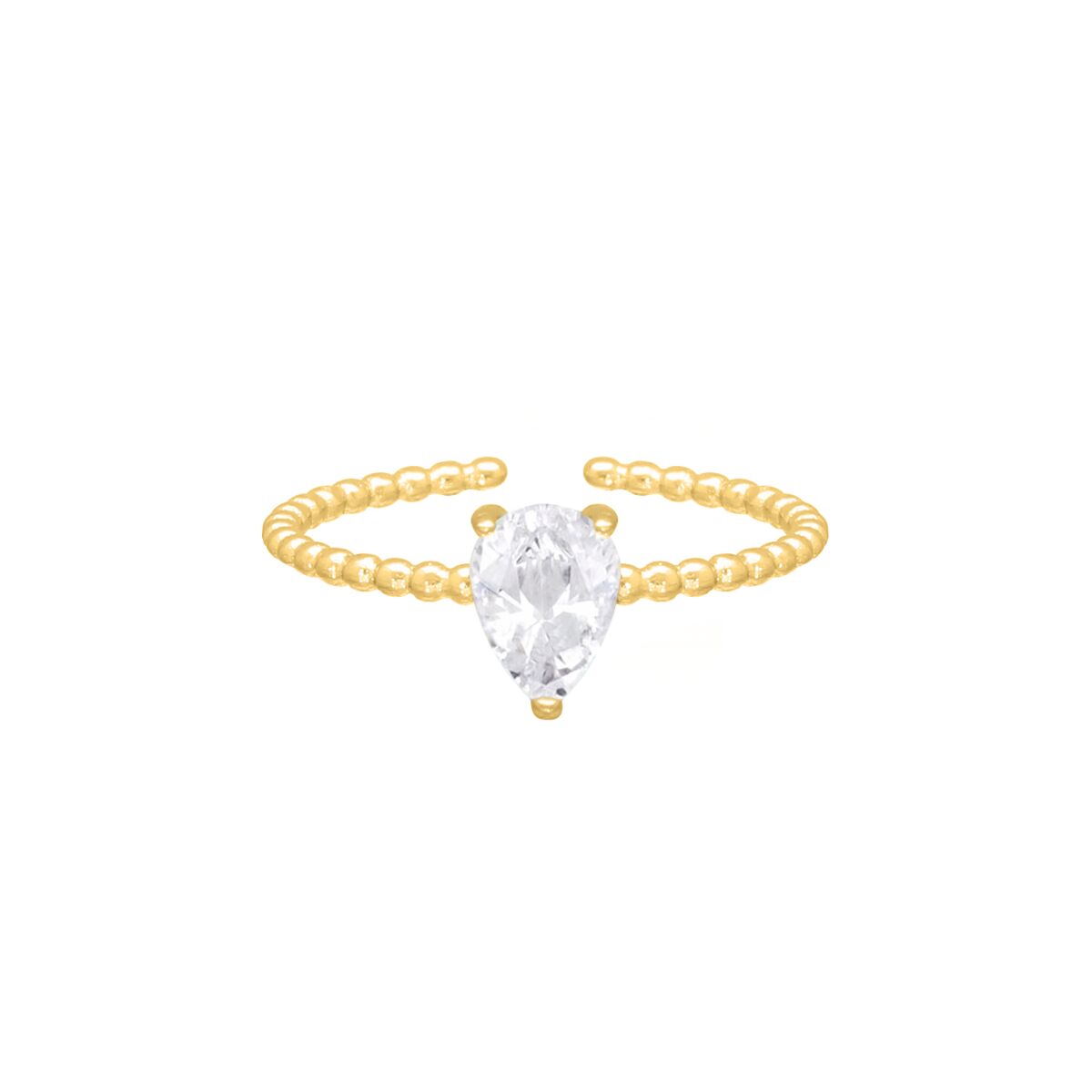 Ring fancy drop goudkleurig