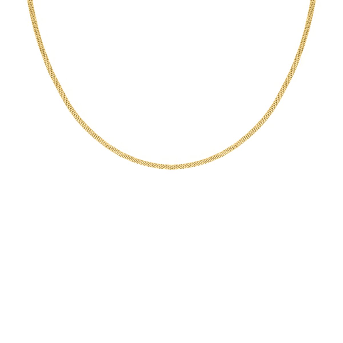 Mesh ketting minimalistisch goudkleurig
