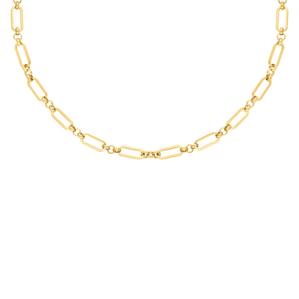 Ketting open chains goudkleurig